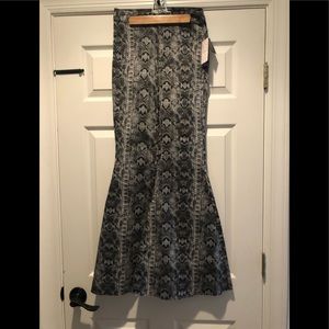 Free People NWT Snake Print Bell bottoms size 28